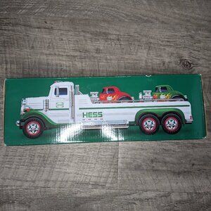 NEW 2022 Hess Toy Flatbed Truck with 2 Hot Rod Vehicles